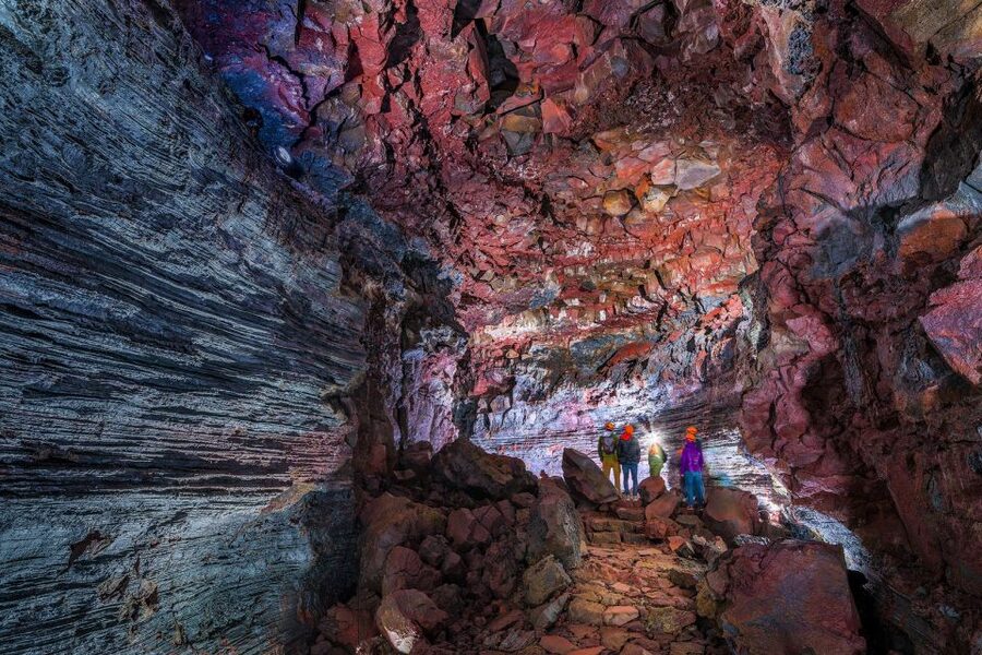 Raufarhólshellir: Lava Falls Adventure Tour - The first stretch: entering a 5,000-year-old lava tube