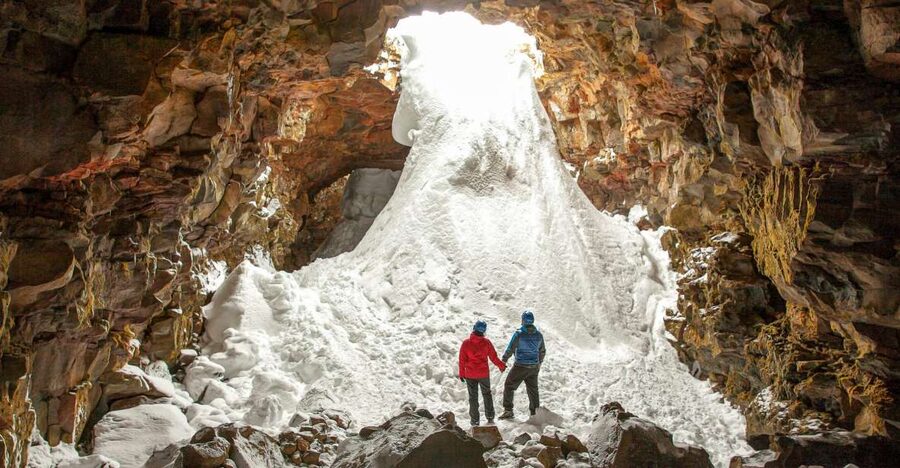 Raufarhólshellir Lava Tunnel: Underground Expedition - The Cave Lights Go Out