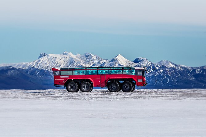 Red Glacier Monster Truck on Langjokull Glacier from Gulfoss - What the four-hour schedule means