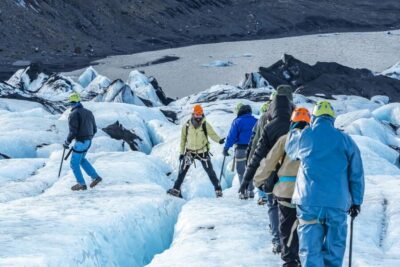 Glacier Hike, Waterfalls and Black Sand Beach