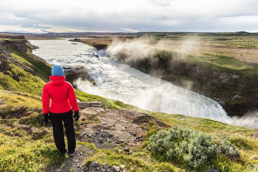 Reykjavik: Golden Circle Day Trip with Blue Lagoon Transfer - Kerid Crater and its red volcanic walls