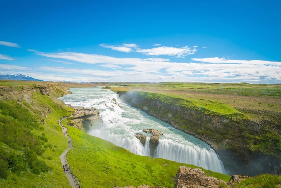 Reykjavik: Golden Circle Tour with Blue Lagoon Visit & Entry - Gullfoss Waterfall and the power of glacial water