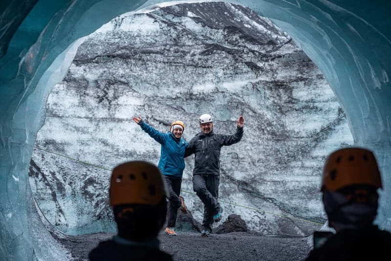 Reykjavik: Katla Ice Cave & South Coast Waterfalls Tour - Walking into Kötlujökull Ice Cave