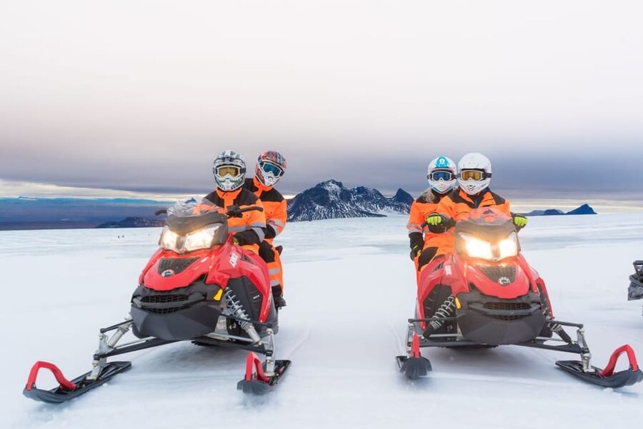 Reykjavík: Langjökull Glacier Snowmobile Tour with Ice Cave - The long road from Reykjavík to Skjól