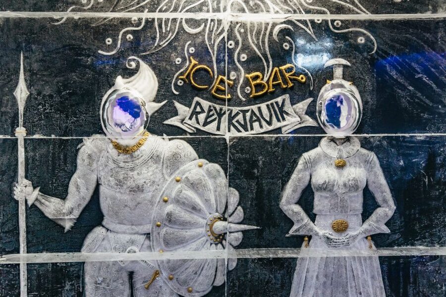Reykjavik: Magic Ice Bar Entrance and Welcome Drink - Inside the Viking ice gallery