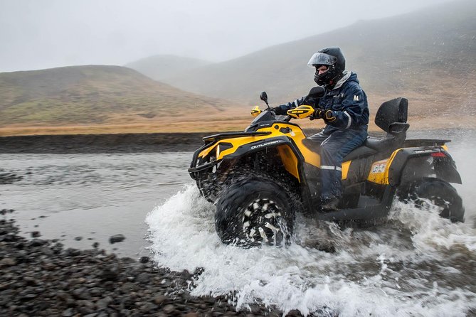 Reykjavik Peak with Safari Quads ATV - Gravel tracks toward Lake Hafravatn