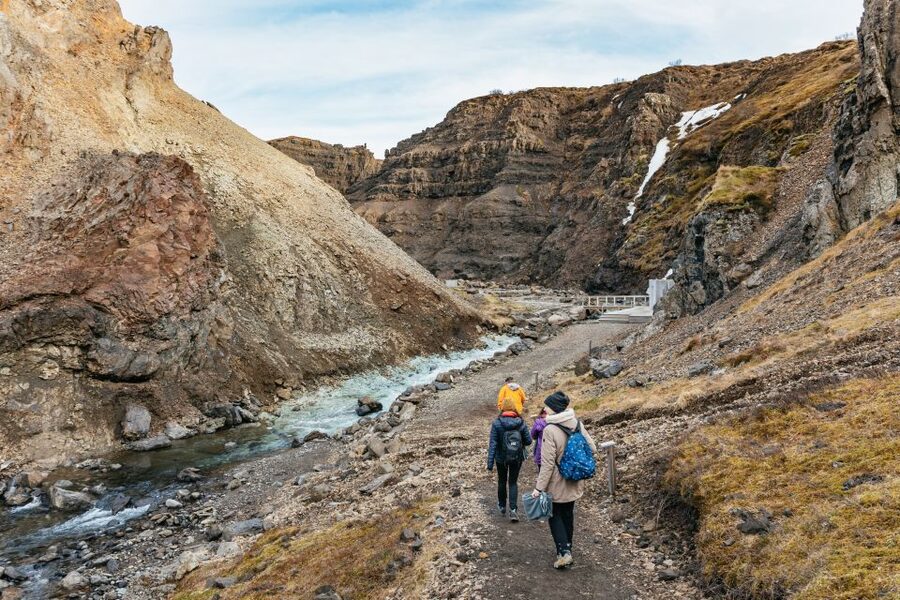 Reykjavik: Silver Circle Tour, Canyon Ride, & Thermal Baths - Hraunfossar and Barnafoss: two waterfalls, two moods