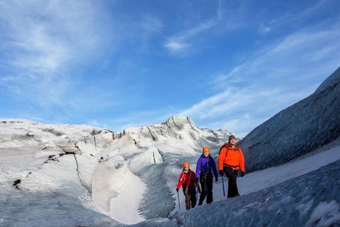 Reykjavik: South Coast, Waterfalls & Glacier Hike Small-Group - Volcano views and the road between stops
