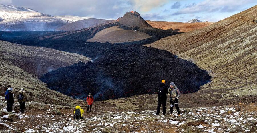 Reykjavík: Volcano Hike, Visit Grindavík and Blue Lagoon - Fagradalsfjall and the 5.5-kilometer lava hike