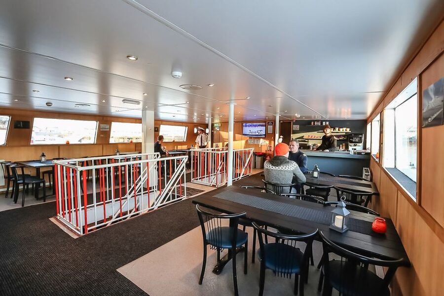 Reykjavík: Whale Watching and Marine Life Cruise - A comfortable boat with room to warm up