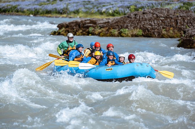 River Rafting on the Golden Circle - On the river: small rapids and big scenery