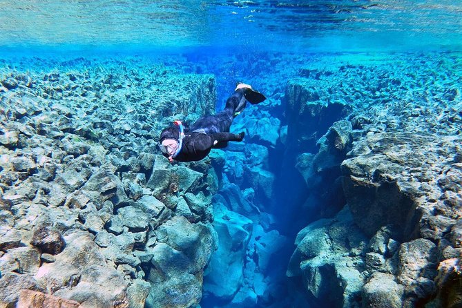 Silfra Wetsuit Snorkeling Tour with Underwater Photos - From Reykjavik - Forty minutes in the fissure