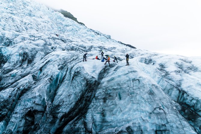 Skaftafell Ice Climbing & Glacier Hike - Learning the basic moves on an ice wall