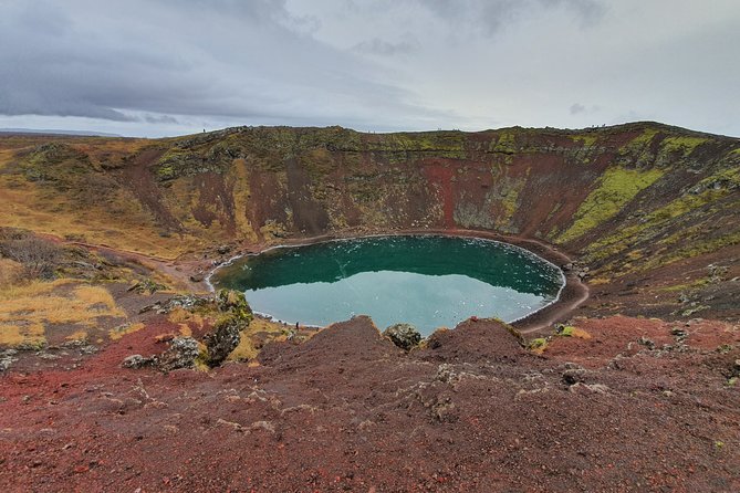 Small-Group Golden Circle, Blue Lagoon with Ticket & Kerid Crater - Kerið crater adds color and a quieter pause