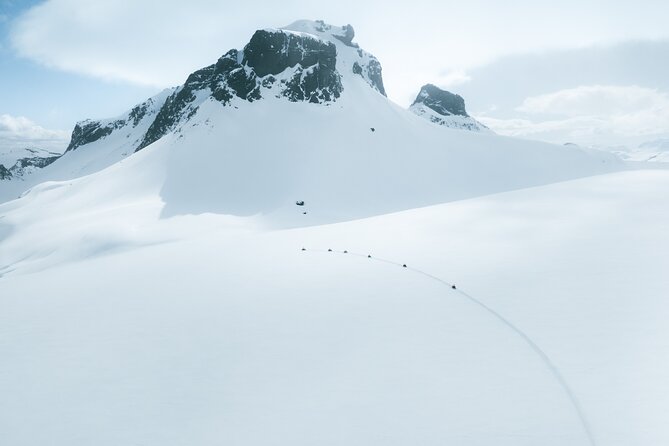 Snowmobiling on Langjökull Glacier from Geysir Area - One hour on the ice, with two people per snowmobile