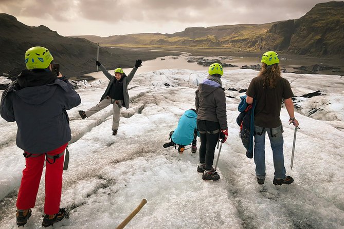 Solheimajokull Glacier 3-Hour Small-Group Hike - Walking on blue ice and volcanic ash