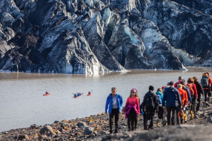 Sólheimajökull: Guided Kayaking Tour on the Glacier Lagoon - Reaching Sólheimajökull Base Camp