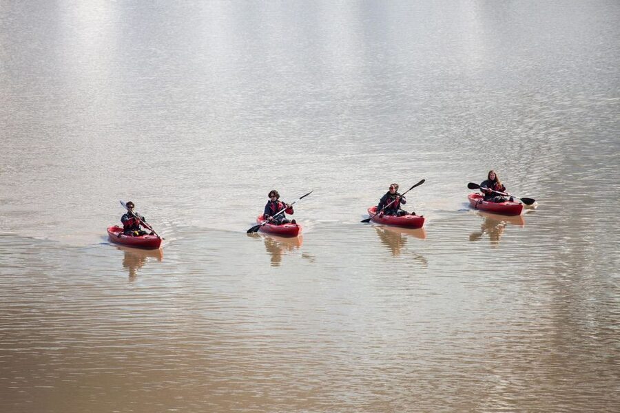 Sólheimajökull: Guided Kayaking Tour on the Glacier Lagoon - The walk to the water and the return