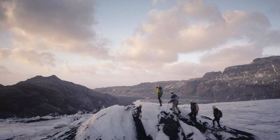 Sólheimajökull Ice Climb and Glacier Hike - Learning to climb an ice wall