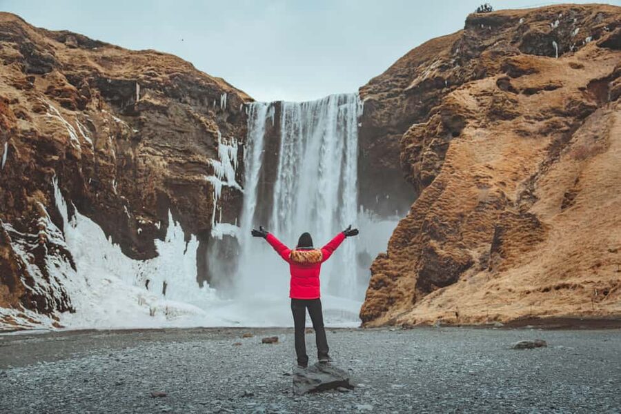 South Coast, Glacier Hike and Northern Lights Winter Tour - Reynisfjara, black sand, and Atlantic waves
