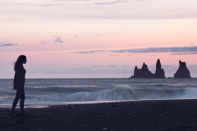 South Iceland, Glacier and Black Sand Beach Small Group Tour - Reynisfjara is beautiful, but the sea is not forgiving