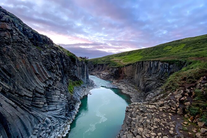 Stuðlagil Canyon and Vök Baths Day Tour - Reaching Stuðlagil by the east-side path