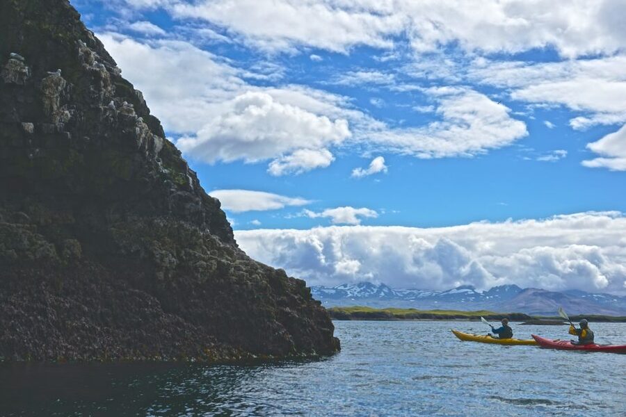 Stykkishólmur: 2-Hour Sea Kayak Tour - The first paddle toward Landey