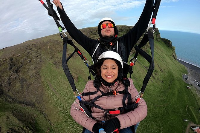 Tandem Paragliding Flights from Vik - The ride back through Vik’s south coast sights