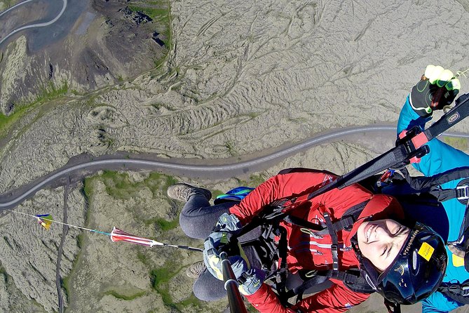 Tandem Paragliding over the Rugged Lava Fields at Blue Mountains - From Reykjavik to the Reykjanesfólkvangur launch site