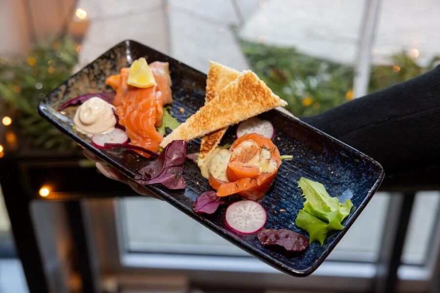 The Reykjavik Christmas Food Tour - Gravlax and pickled herring for the fish course