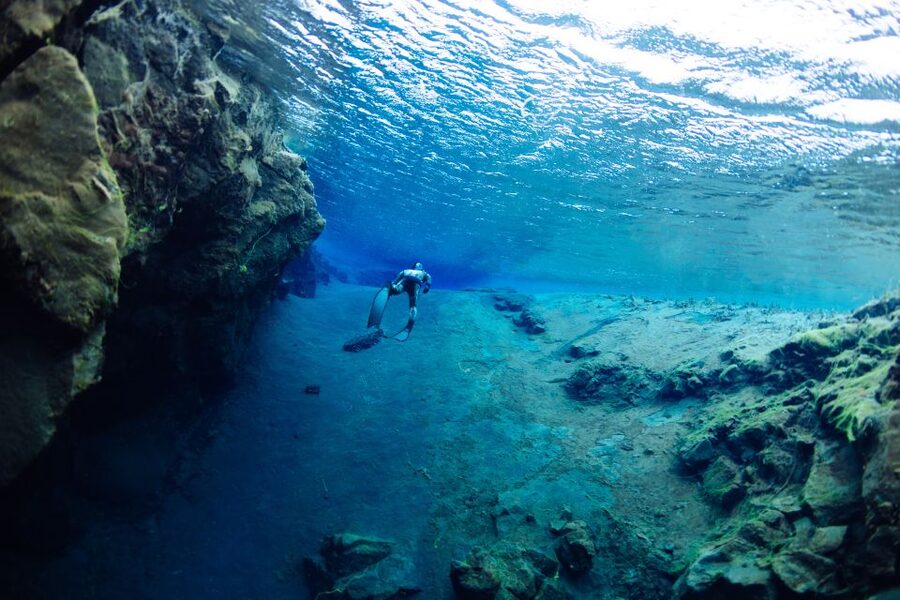 Thingvellir: Silfra Freedive Adevnture with a Guide - Finding the Freedive Iceland vans at P5