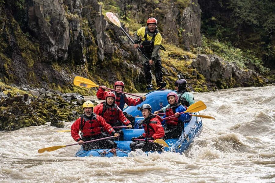 Varmahlíð: East Glacial River Whitewater Rafting - The first hour on Grade 4 water