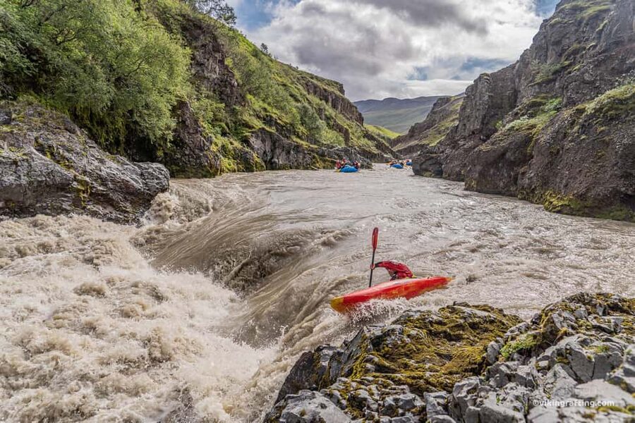 Varmahlíð: East Glacial River Whitewater Rafting - A 20-minute riverside pause