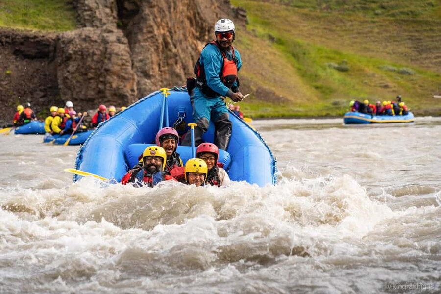 Varmahlíð: Guided Family Rafting Trip - Equipment that keeps the cold manageable