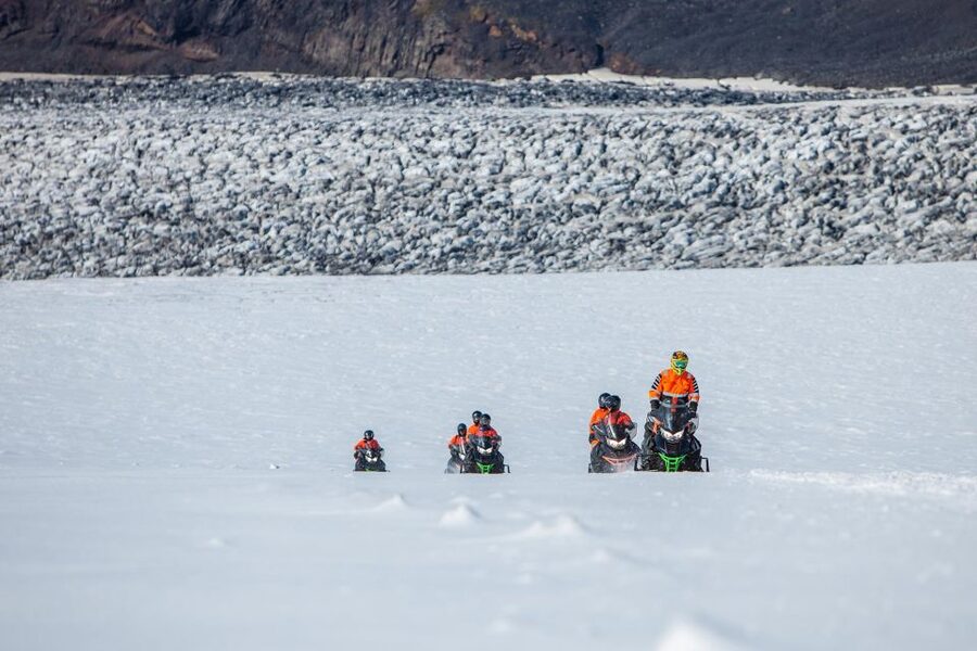 Vik: Mýrdalsjökull Snowmobile Adventure - Riding across Mýrdalsjökull for about one hour