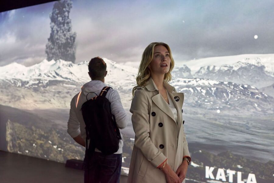 Volcano Exhibition and Cinema - Lava Centre Iceland - The cinema brings recent eruptions close