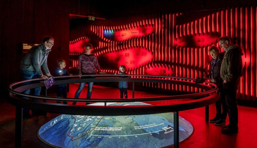 Volcano Exhibition and Cinema - Lava Centre Iceland - Four volcanoes from the Local Volcano section