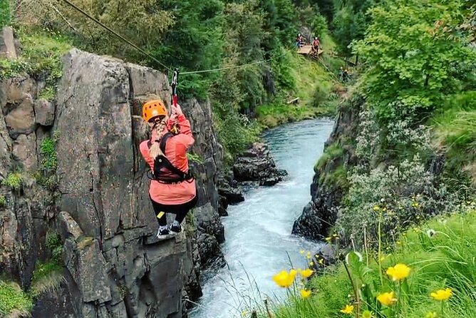 Zipline Adventure Through Glerárgil River Canyon in Akureyri Town - A strong choice for cruise days